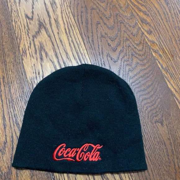 Coca Cola Other - Coca-Cola Black Knit Hat with Red Logo